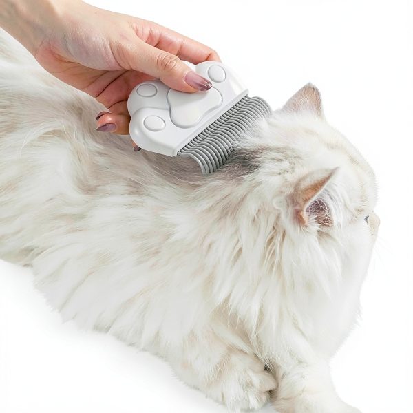 Alysisa Pet Grooming Comb Removes Hair Tangles Dander-1