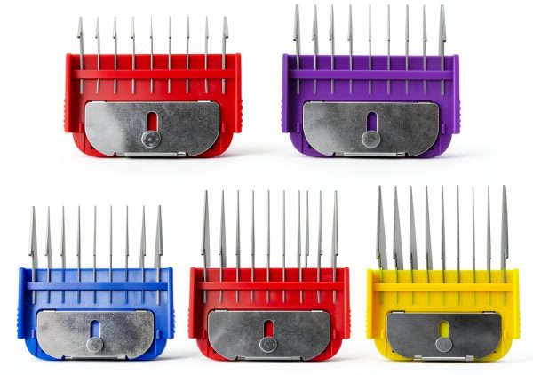 BSDLIET Pet Grooming Guide Combs Stainless Steel 5 Colors-5