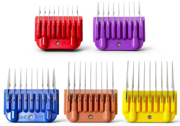 BSDLIET Pet Grooming Guide Combs Stainless Steel 5 Colors-0