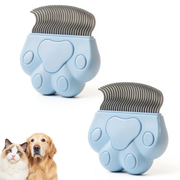 Alysisa Pet Grooming Comb Detangling Tool for Dogs Cats-0