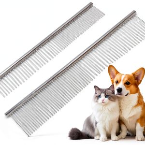 KYHSC Pet Comb 2-in-1 Massage Design for Cats Dogs-0