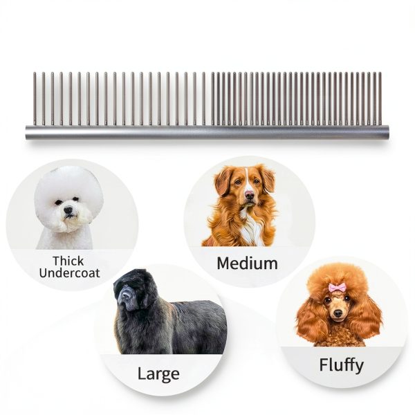 KYHSC 2-in-1 Pet Grooming Comb Massage Design-4