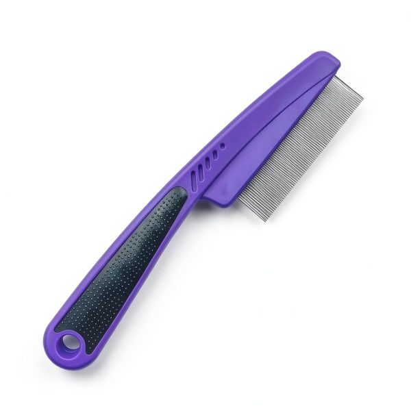 Pet Flea Comb Stainless Steel Teeth Grooming Tool for Pets-2