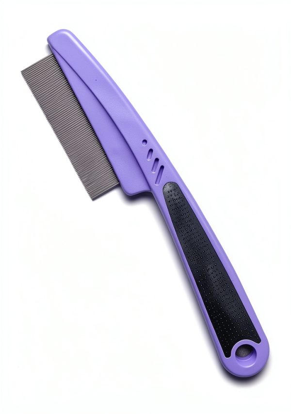 Pet Flea Comb Stainless Steel Teeth Grooming Tool for Pets-1