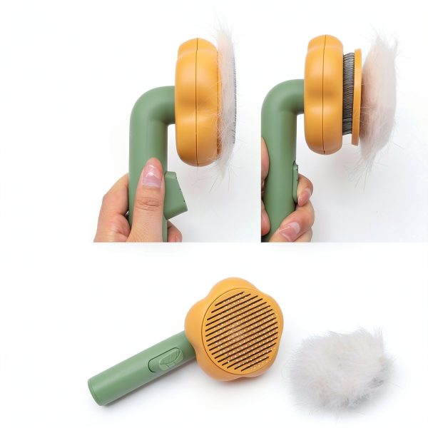 Alysisa Pet Flea Comb Gentle Massage Deshedding Tool-1