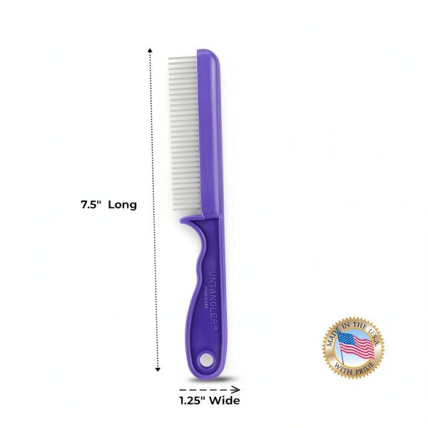 Steven Plastics Pet Comb Stainless Steel Fine Teeth French-3
