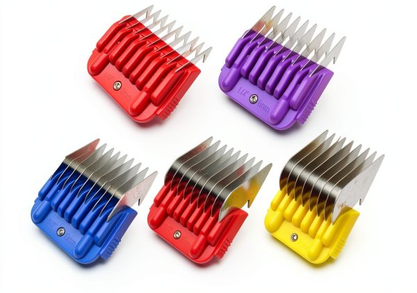 BSDLIET Pet Grooming Guide Combs Stainless Steel 5 Colors-4