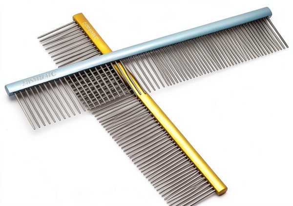 Dog Grooming Comb KYHSC Metal Long Tooth Non Slip-1