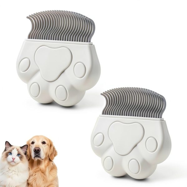 Alysisa Pet Grooming Comb Removes Tangles Loose Hair-0