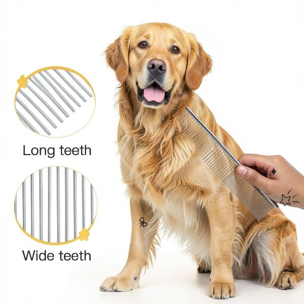Pet Grooming Comb KYHSC 2 in 1 Massage Design-1
