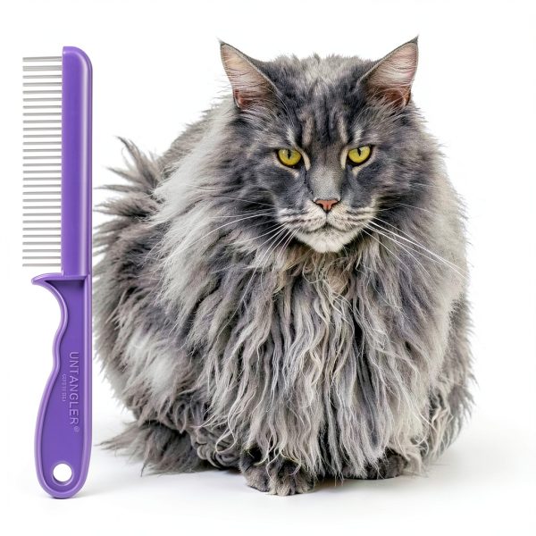 Steven Plastics Pet Comb Stainless Steel Fine Teeth French-6