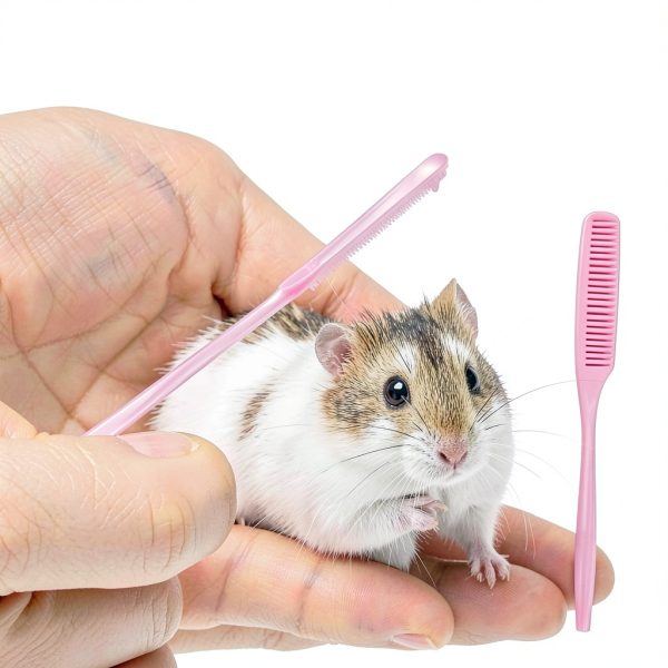EFYUE Small Animal Comb Set for Hamsters Rabbits-0
