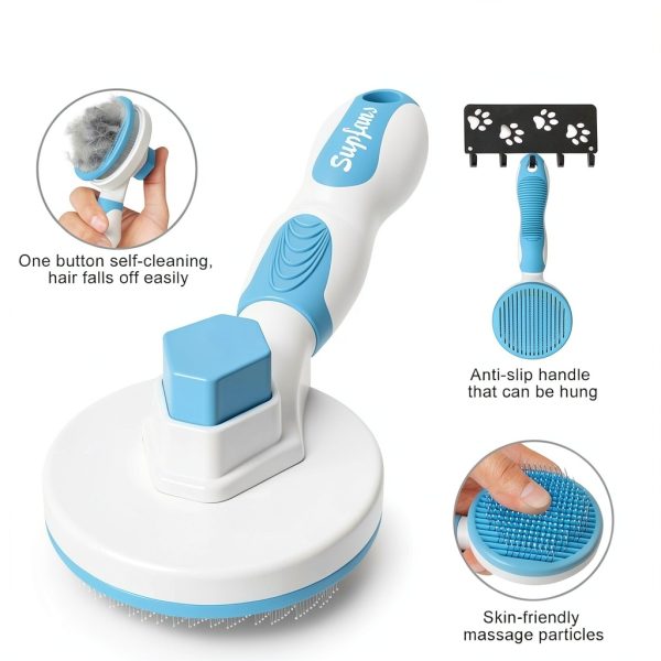 16 Pet Grooming Kit Cat Brush Nail Trimmer Massage Tools-1