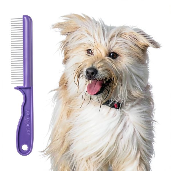 Steven Plastics Pet Comb Stainless Steel Fine Teeth French-2