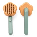 Alysisa Pet Flea Comb Gentle Massage Deshedding Tool-0