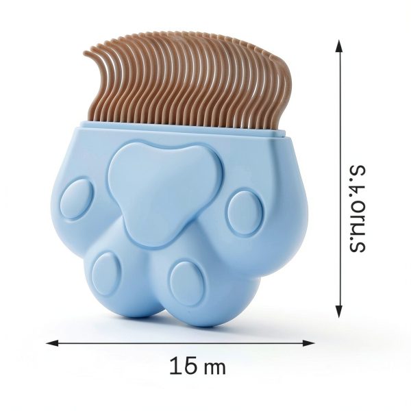 Alysisa Pet Grooming Comb Removes Hair Tangles Dander-3