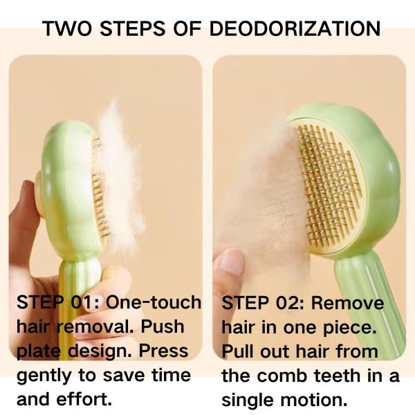 Copfeu Pet Comb Stainless Steel Massage Brush-2