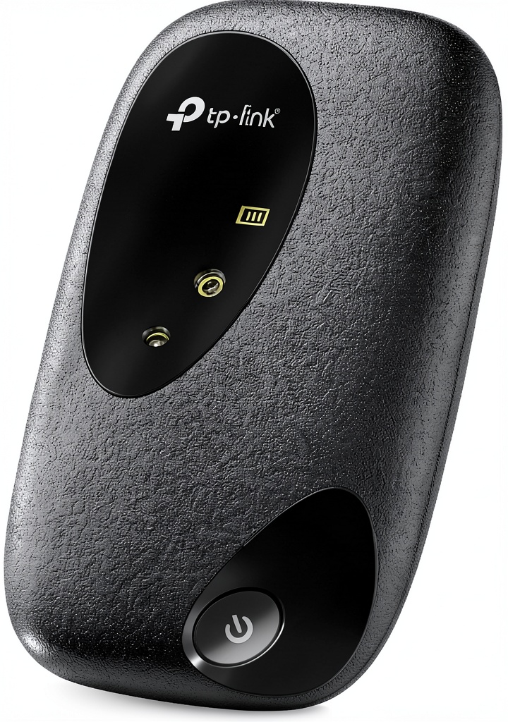 TP-Link M7000 plugged into a laptop on a train