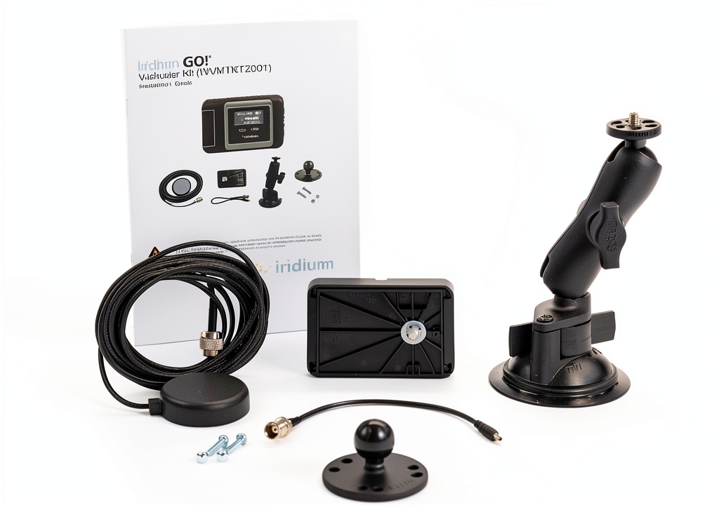 OSAT GO installed on a vehicle dashboard in a remote landscape