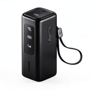 Baseus GX11 Mifi Hotspot & Power Bank 2-in-1 Black 20000mAh WiFi-0
