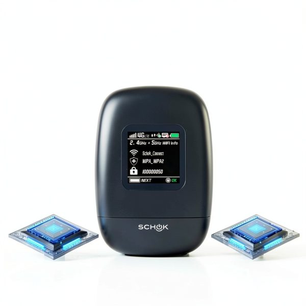 SCHOK 4G LTE Cat 12 Mobile Hotspot with 4000mAh Battery and Dual‑Band-3