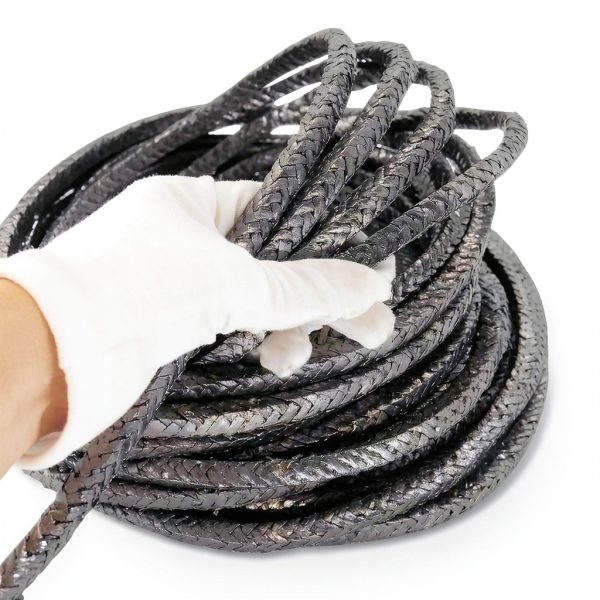 Flexible Graphite Braided Packing ZHWFDC Pump Valve 6×6mm 9.8ft-3