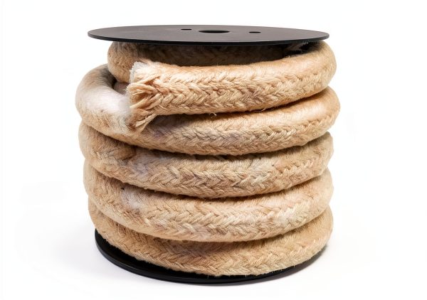 Rope Seal CeraTex Ceramic Fiber 1" x 8 ft Round Braided Gasket-1