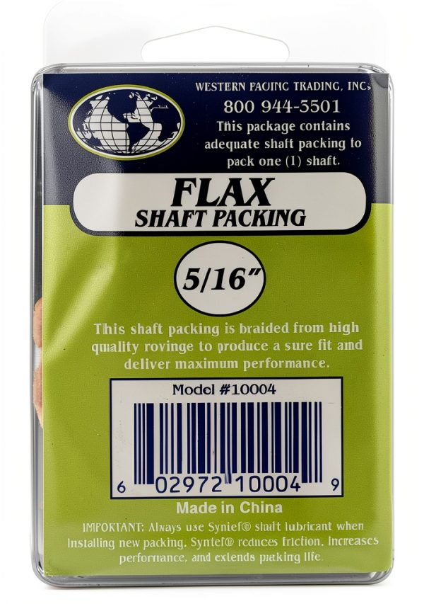 Flax Packing 2'X1/8" Coil - Western Pacific Trading Rope Seal, Brown-3