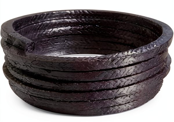 Flexible Graphite 18ft Packing Rope 1/4" x 1/4" Square Seal for Pumps-0