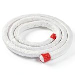 PATIKIL 6.57ft x 49/64" Ceramic Fiber Rope, Square Braided Rope High-Temperature Gasket Seal for Boiler Furnace Oven Kiln Casting, White-0