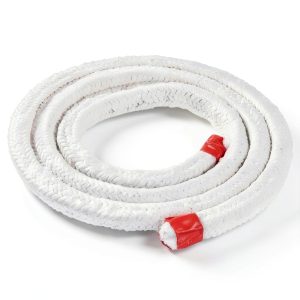 PATIKIL 6.57ft x 49/64" Ceramic Fiber Rope, Square Braided Rope High-Temperature Gasket Seal for Boiler Furnace Oven Kiln Casting, White-0