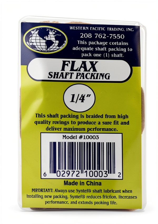 Flax Packing 2'X1/8" Coil - Western Pacific Trading Rope Seal, Brown-2