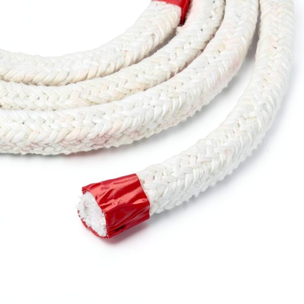 PATIKIL 6.57ft x 49/64" Ceramic Fiber Rope, Square Braided Rope High-Temperature Gasket Seal for Boiler Furnace Oven Kiln Casting, White-3
