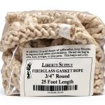 LibertySupply 3/4" Wood Stove Door Gasket, Round Fiberglass Rope Seal (25 ft. roll) Low Density-0