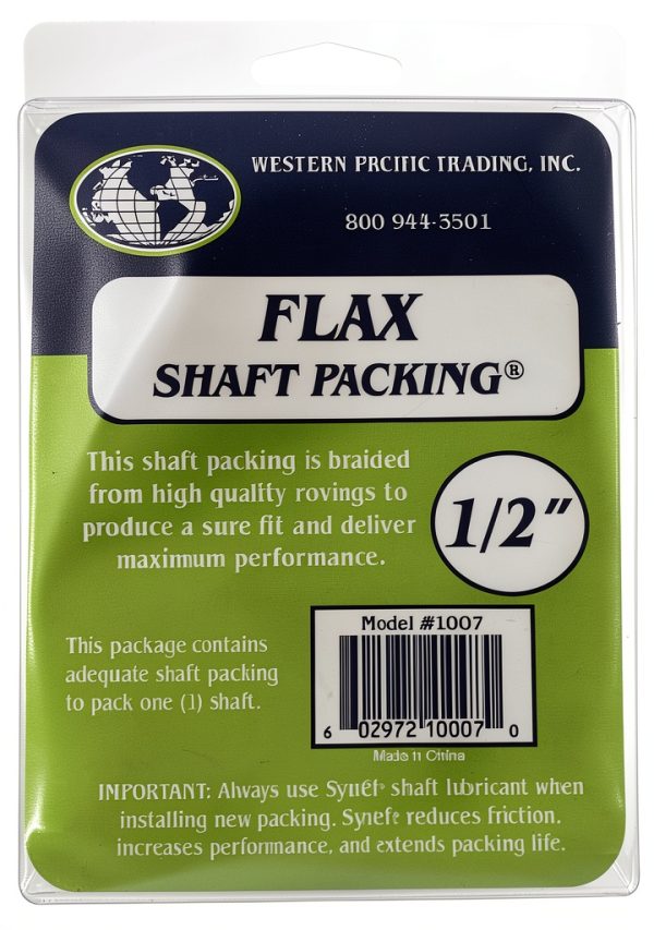 Flax Packing 2'X1/8" Coil - Western Pacific Trading Rope Seal, Brown-5