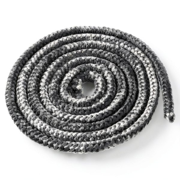PATIKIL 6.57ft Fiberglass Rope Seal for Furnace Boiler Doors, Black-0