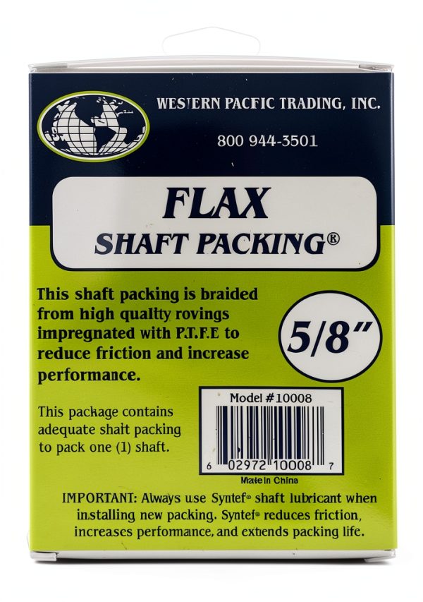 Flax Packing 2'X1/8" Coil - Western Pacific Trading Rope Seal, Brown-6
