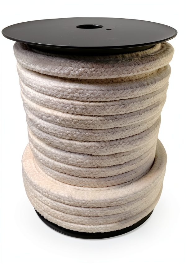 Rope Seal CeraTex Ceramic Fiber Braided 1" x 8 ft Temp Gasket-0